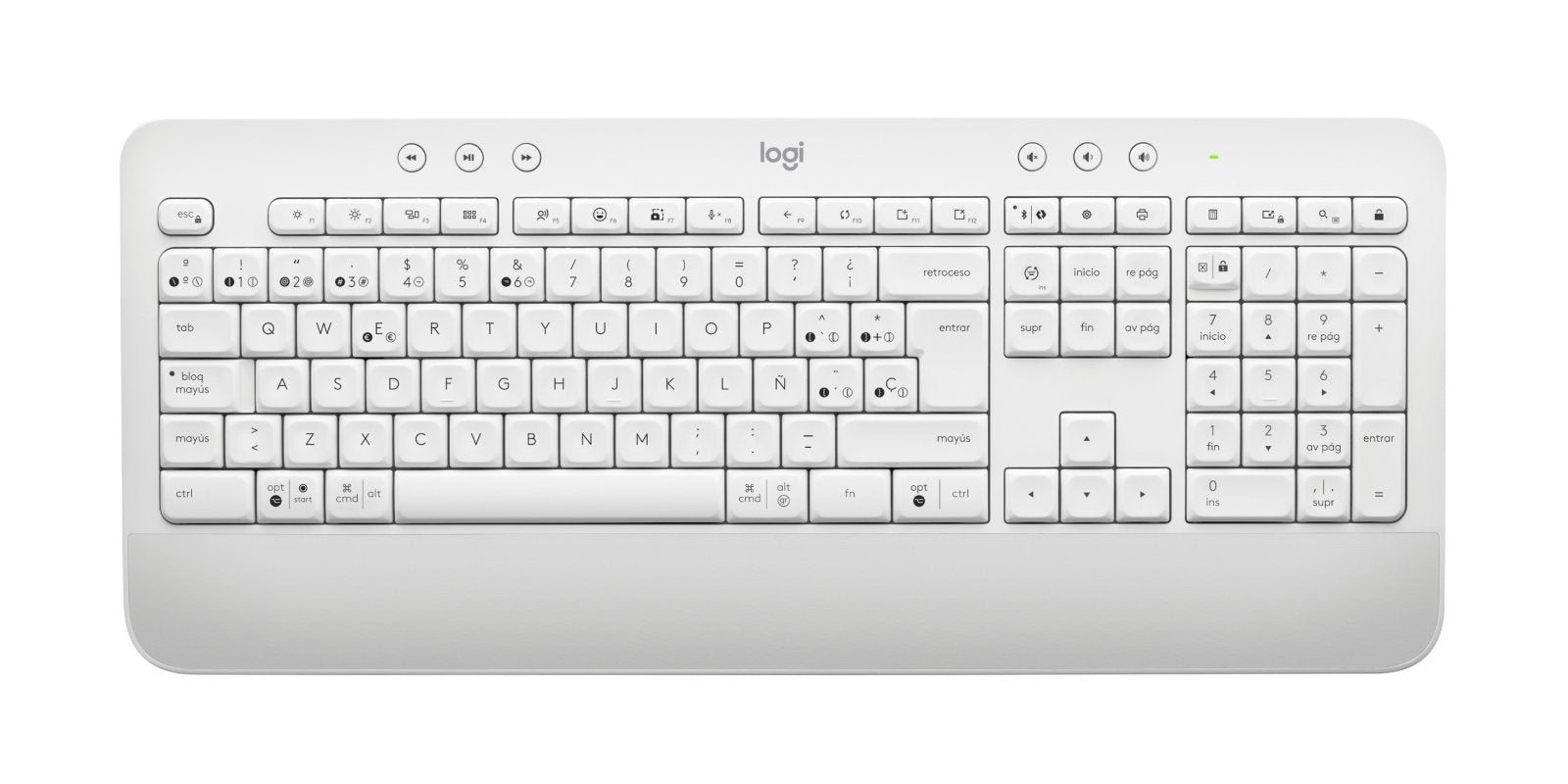 EAN 5099206105362 - Logitech 920-011026 teclado Ratón incluido Oficina Bluetooth QWERTY Español Blanco imagen 3