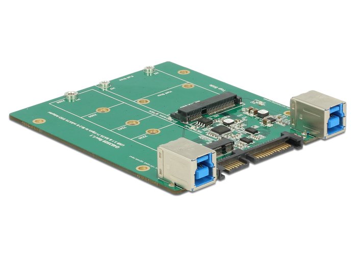 Konverter Sata   Usb 3.1 Typ-B Buchse > M.2   Msata Slot