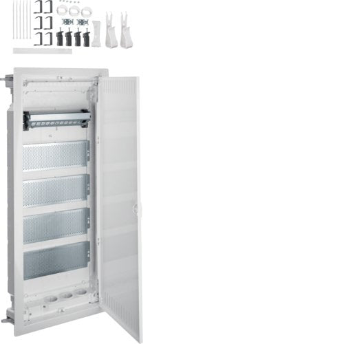 Hager Multimedia Volta Hwv Vh60nw 5reihig M.Geschlitzter Puerta De Chapa De Acero