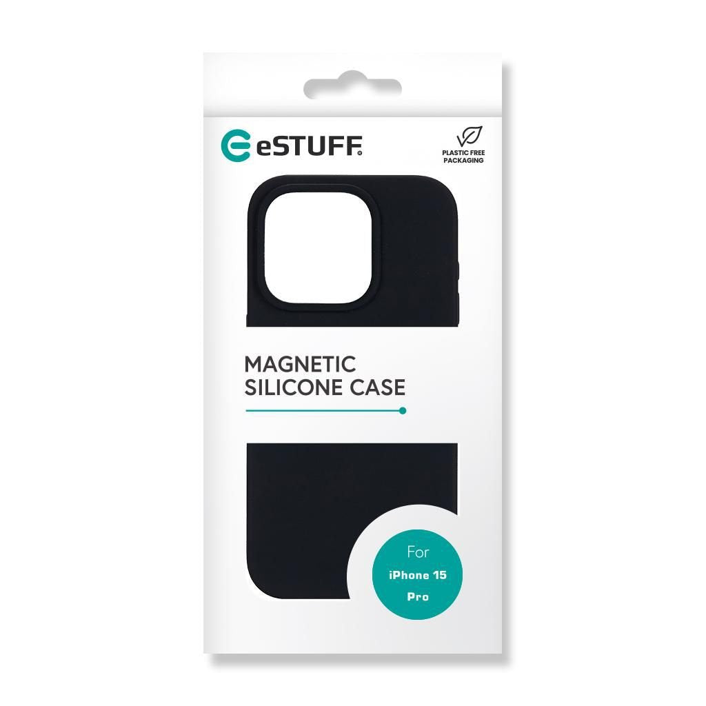 Infinite Rome Iphone 15 Pro - Silicone Case For Magsafe - Charging Black 100% Recycled Silicone - Warranty: 24m