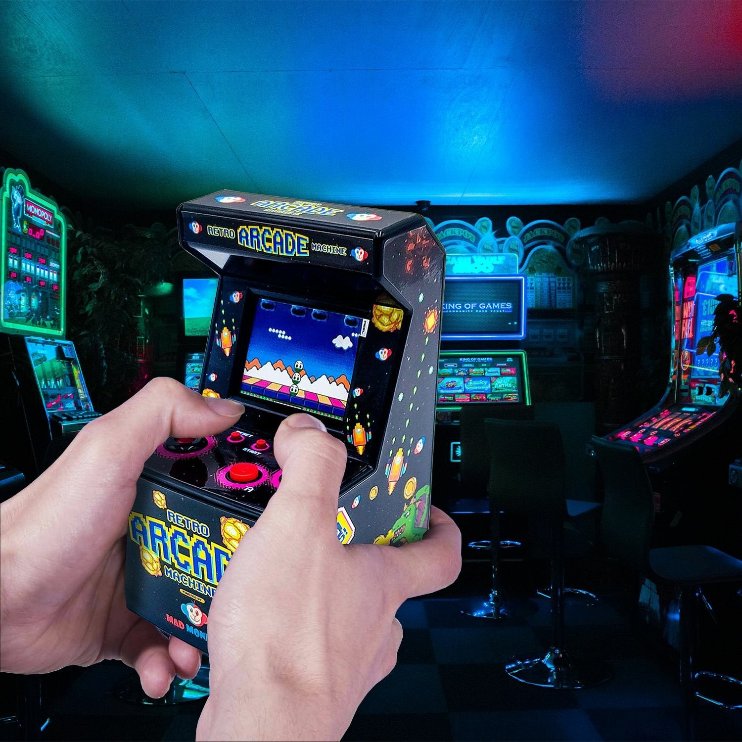 EAN 4260513721564 - Mad Monkey RETRO MINI ARCADE MACHINE Batería imagen 2