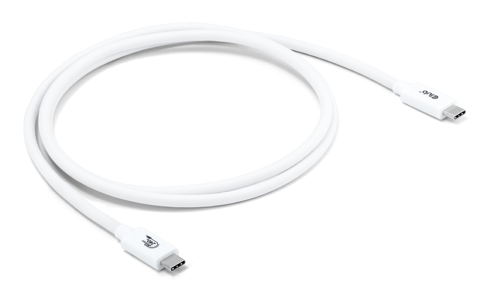 EAN 8719214473273 - CLUB3D CAC-1572 cable USB USB4 Gen 2x2 1,2 m USB C Blanco imagen 1