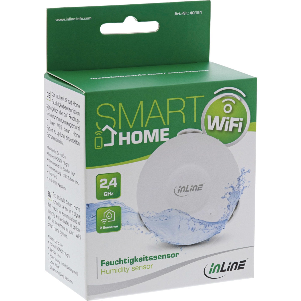 Sensor De Humedad Inline Smarthome