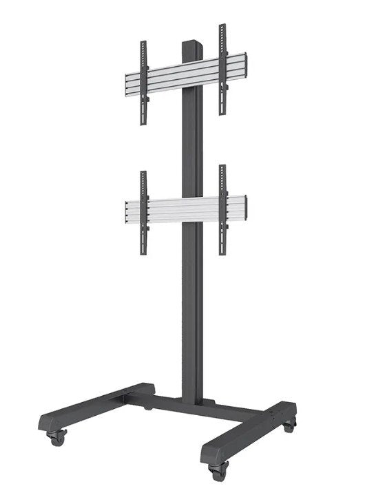 Mobile Videowall Floor Wheel  Base For 32-65" Screen Black