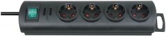 EAN 4007123211173 - Brennenstuhl Primera-Line Negro 4 salidas AC 1,5 m imagen 1