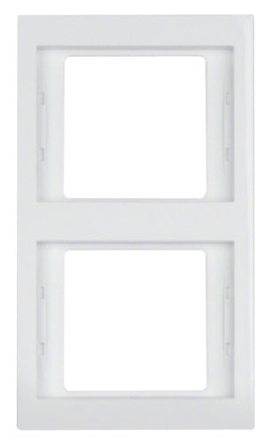 Berker 1323 70 09 Rahmen 2-Fach K.1 Polarweiss Senkrecht
