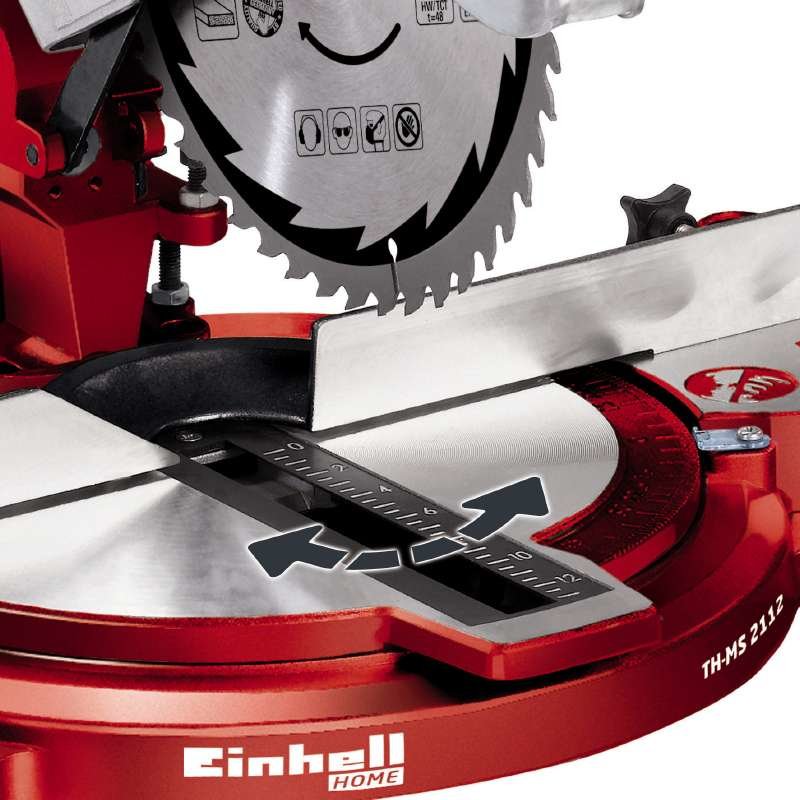 Sierra Ingletadora Einhell Tc-Ms 2112 (Rojo/Negro, 1.400 Vatios)