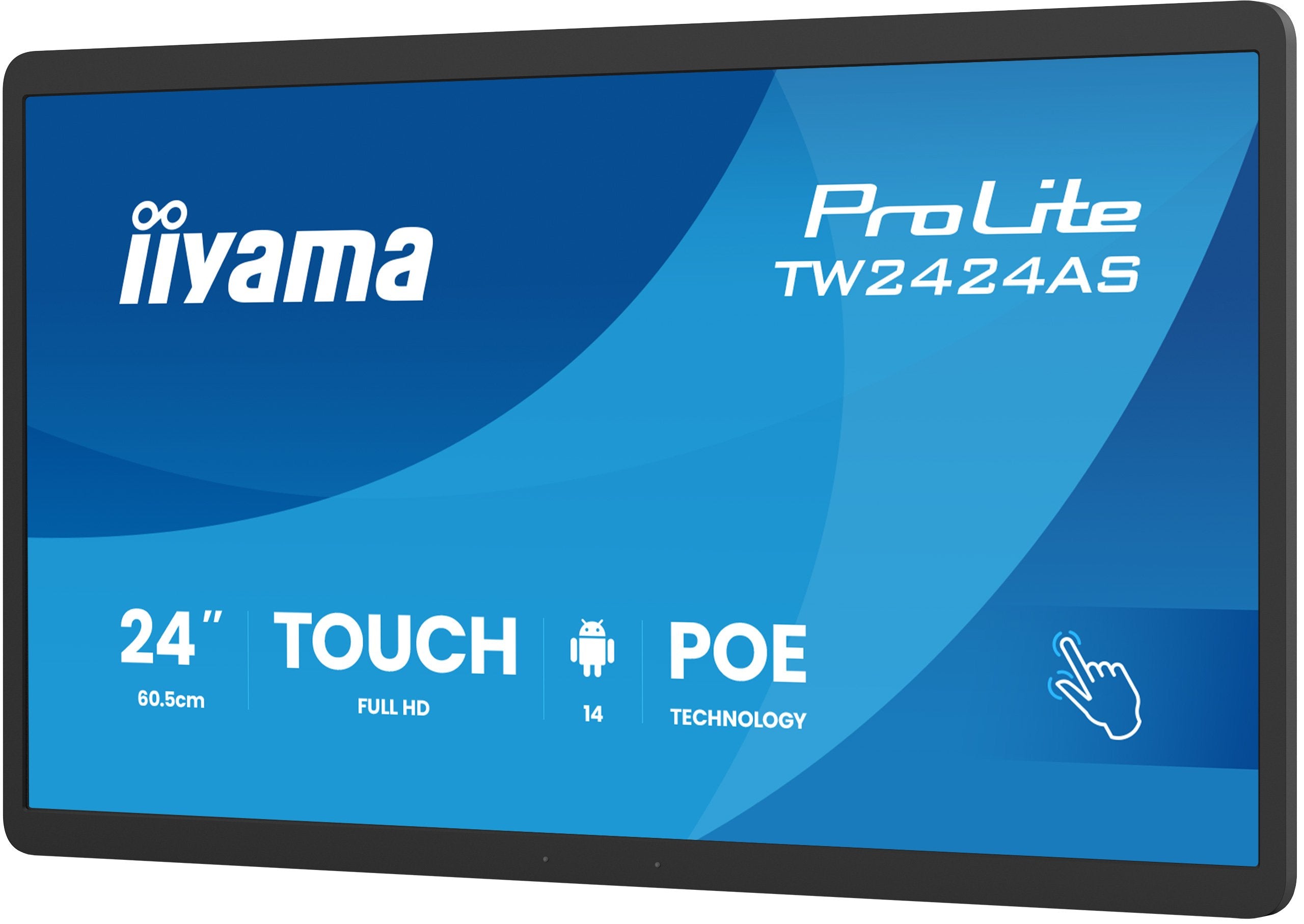 Iiyama 60,5cm 23,8" Tw2424as-B3p 16:9 M-Touch Usbc Android