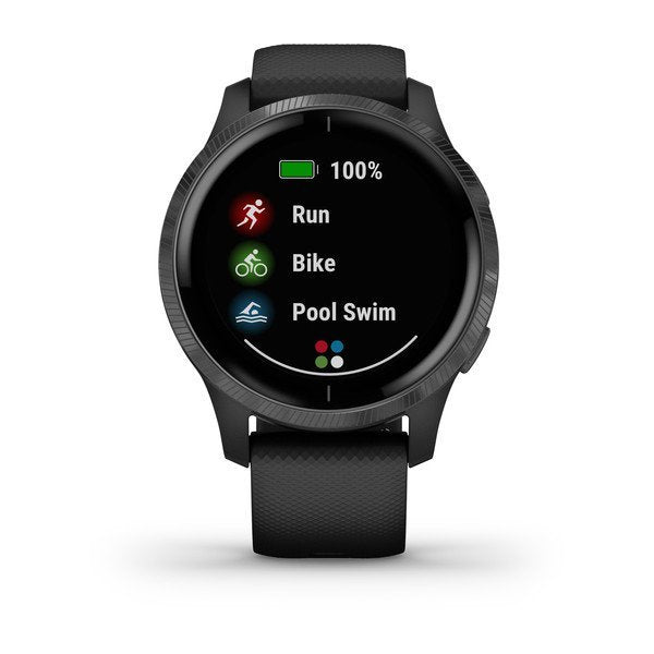 Reloj Deportivo Con Gps Garmin Venu Negro Bt Garmin Pay Notificaciones Salud Multisport Android/Ios