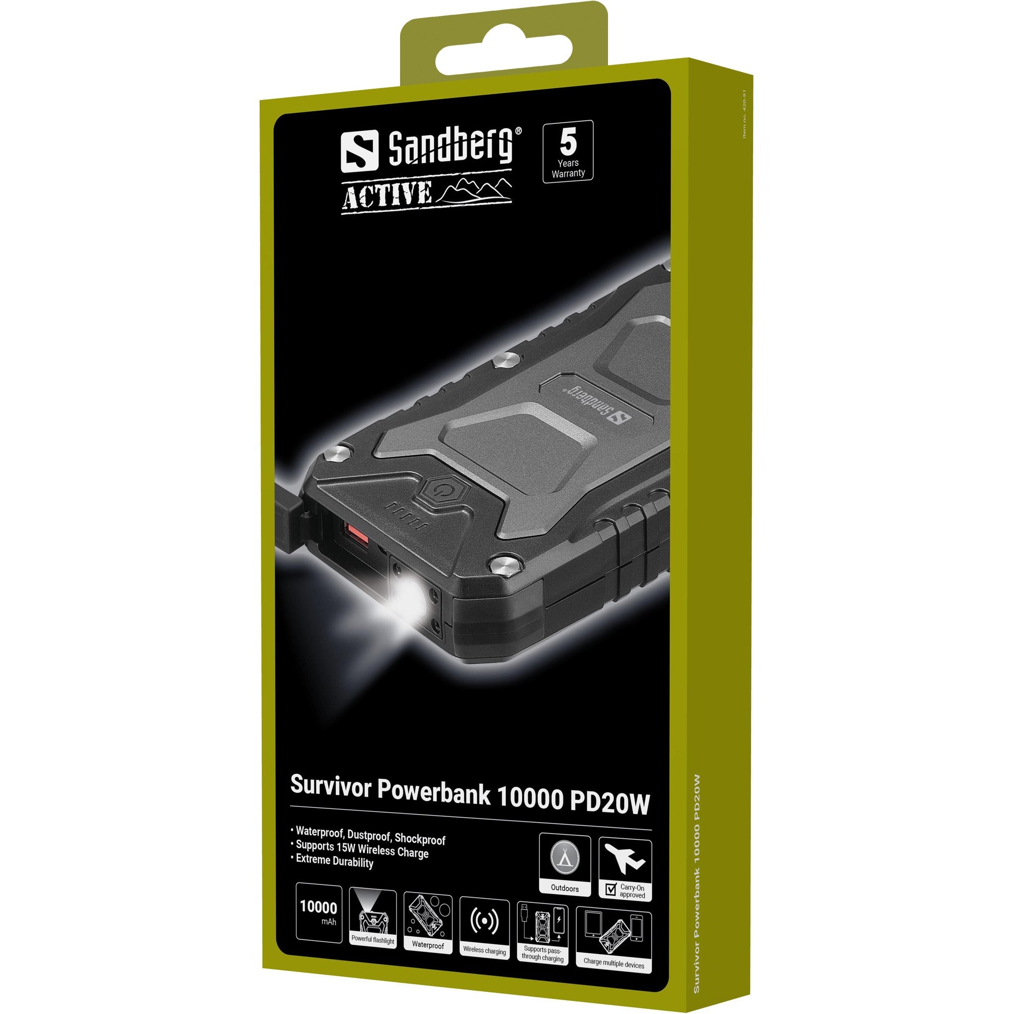 EAN 5705730420917 - Sandberg 420-91 batería externa 10000 mAh Cargador inalámbrico Negro imagen 8