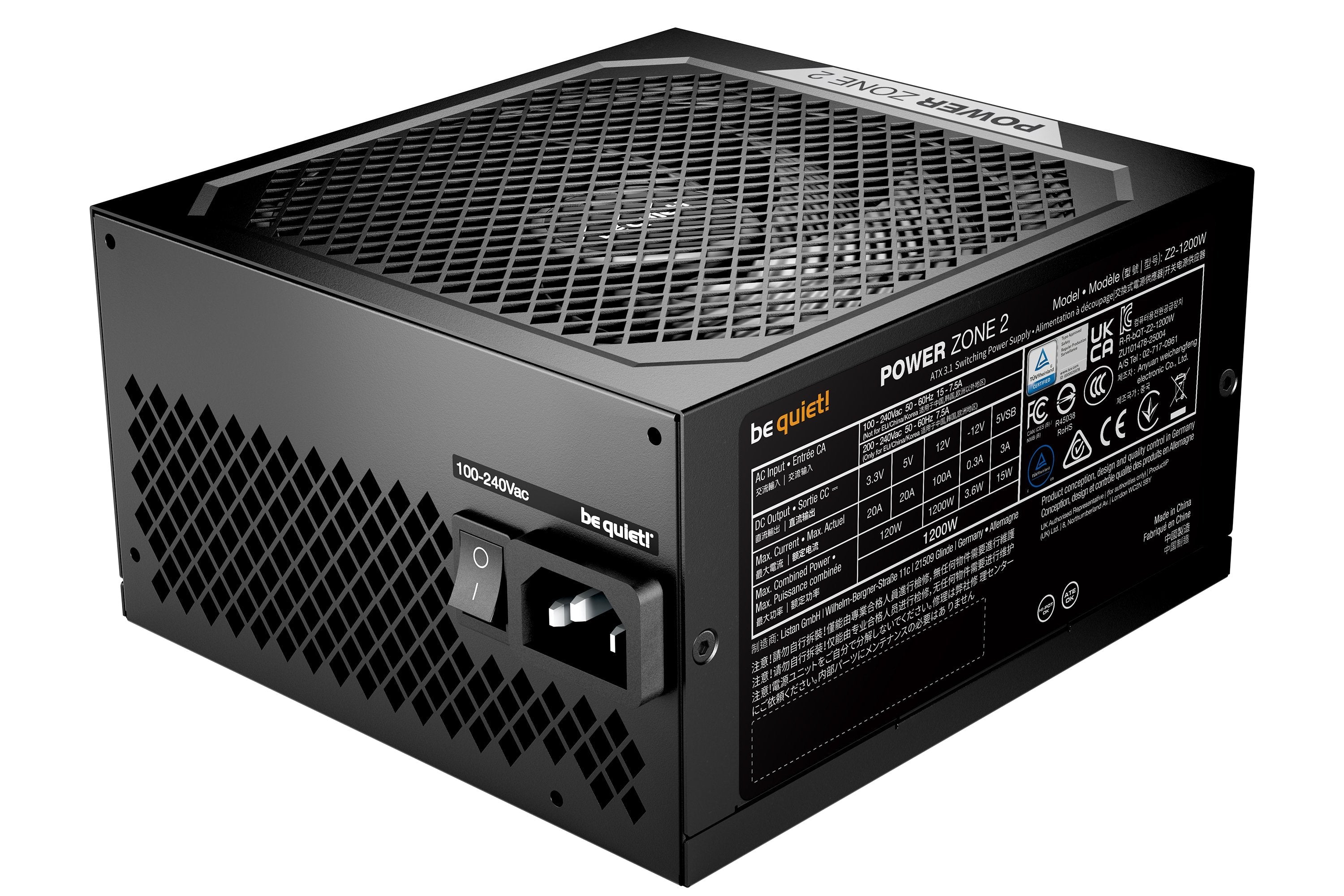 Fuente Alimentacion Be Quiet! Power Zone 2 1200w Netzteil