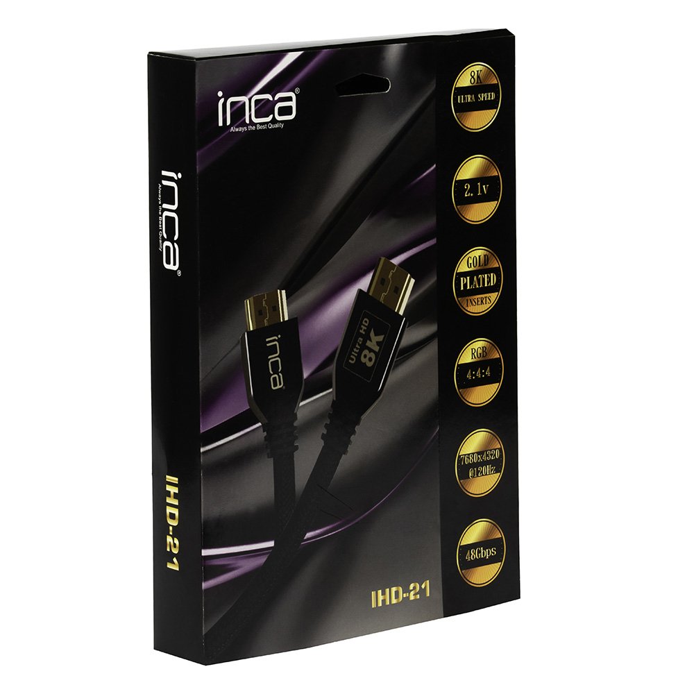 Inca Hdmi 2.1 8k-Ultra-Speed 7680x4320@120hz A-A M M 2.0m Retail