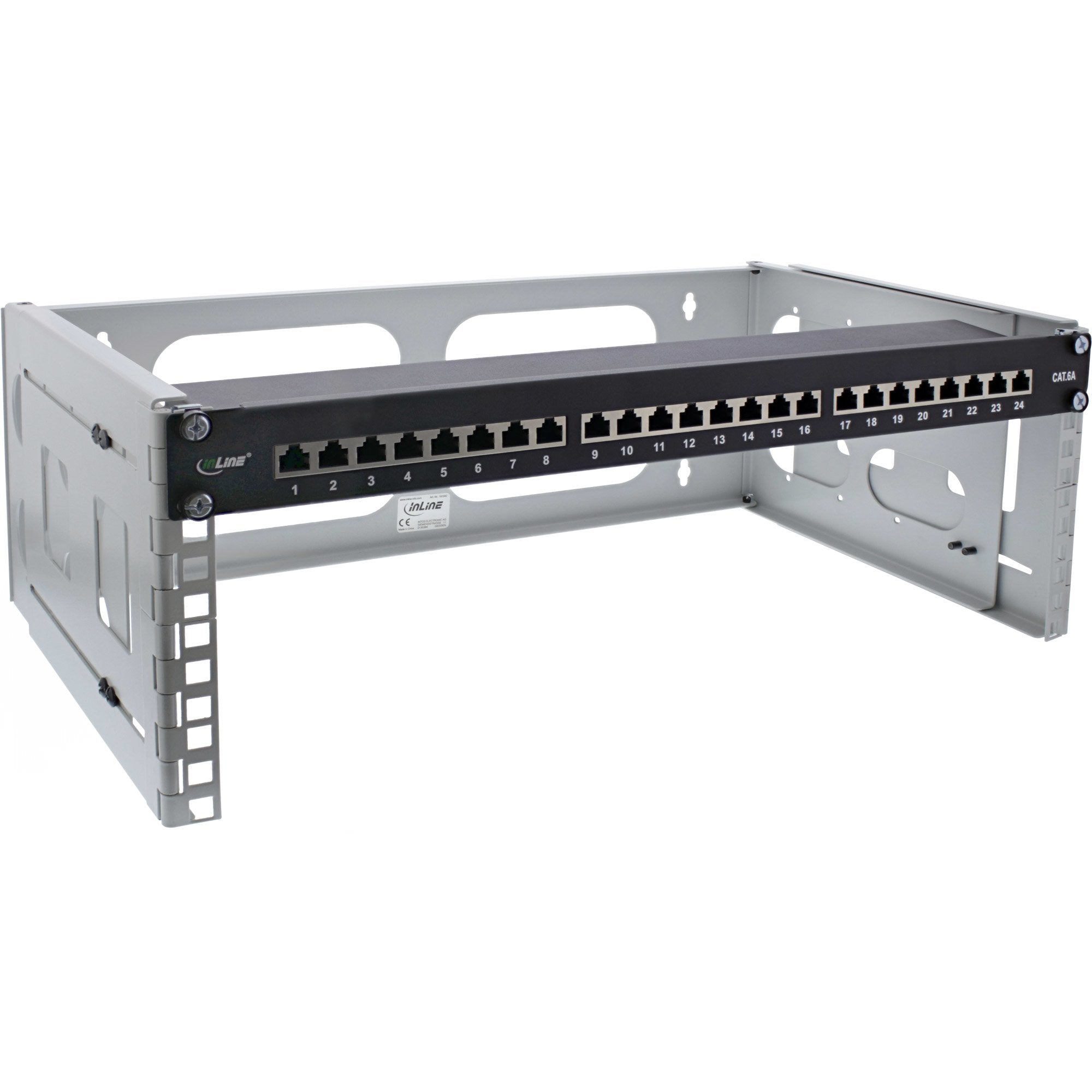 Rack Plegable Inline De 19", 4u, 24-40 Cm De Profundidad, Gris