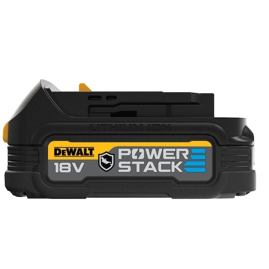 Batería Dewalt Powerstack Dcbp034g, 18volt 1.7ah Negra, Protección De La Carcasa Contra Productos Químicos, Ácidos Y Combustibles Dcbp034g-Xj