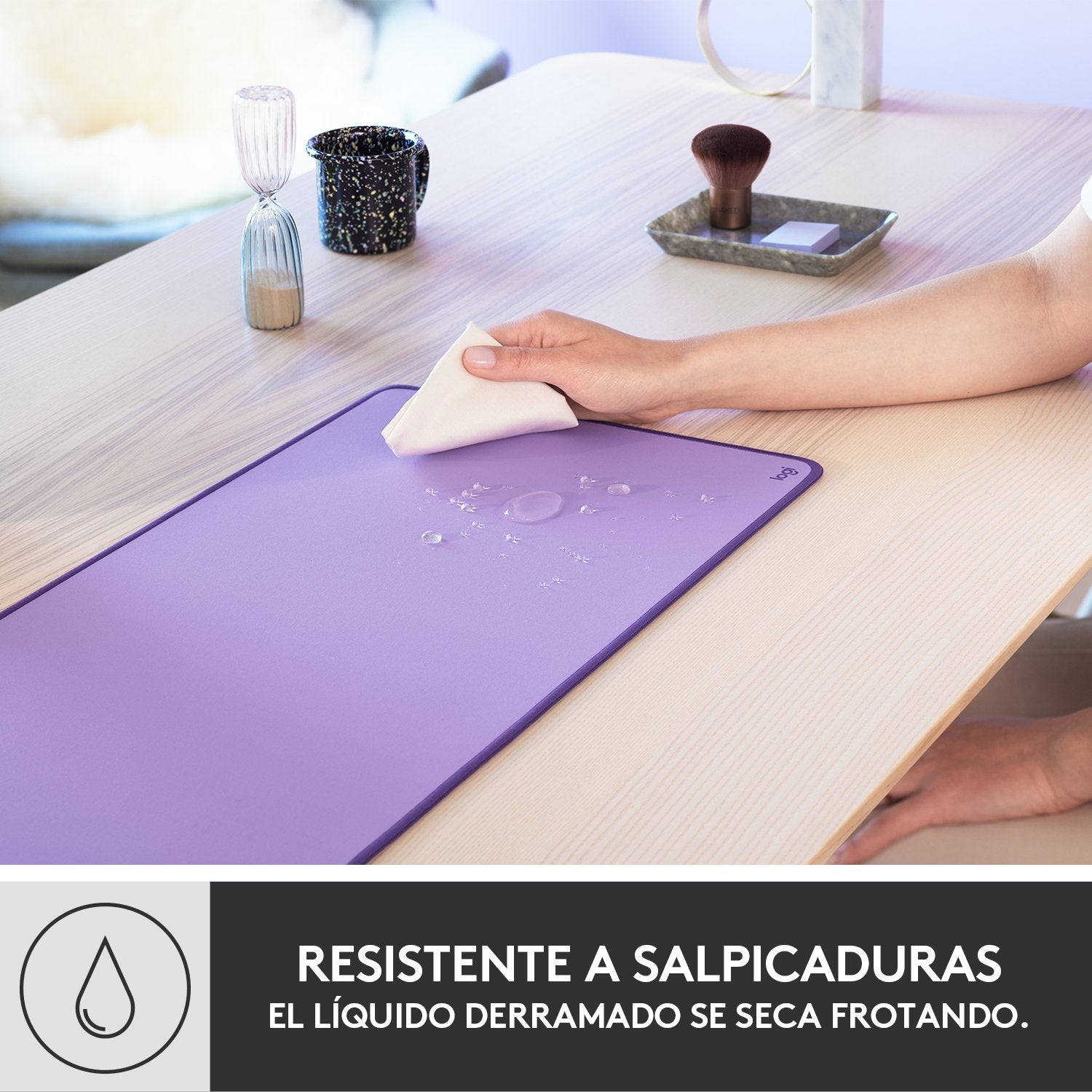 Logitech Alfombrilla Extra-Grande Para Raton Morado
