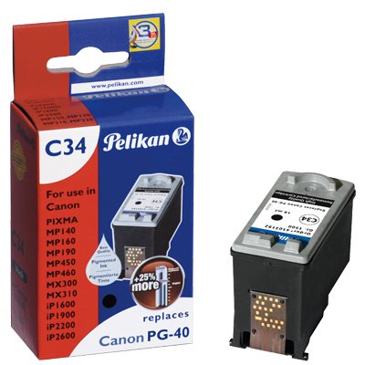 Pelikan Cartucho Canon C34 Pg40 Bk Negro Remanufactured