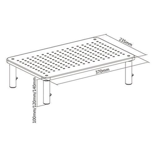 Gembird Ms-Table-01 Soporte Para Monitor Negro Escritorio