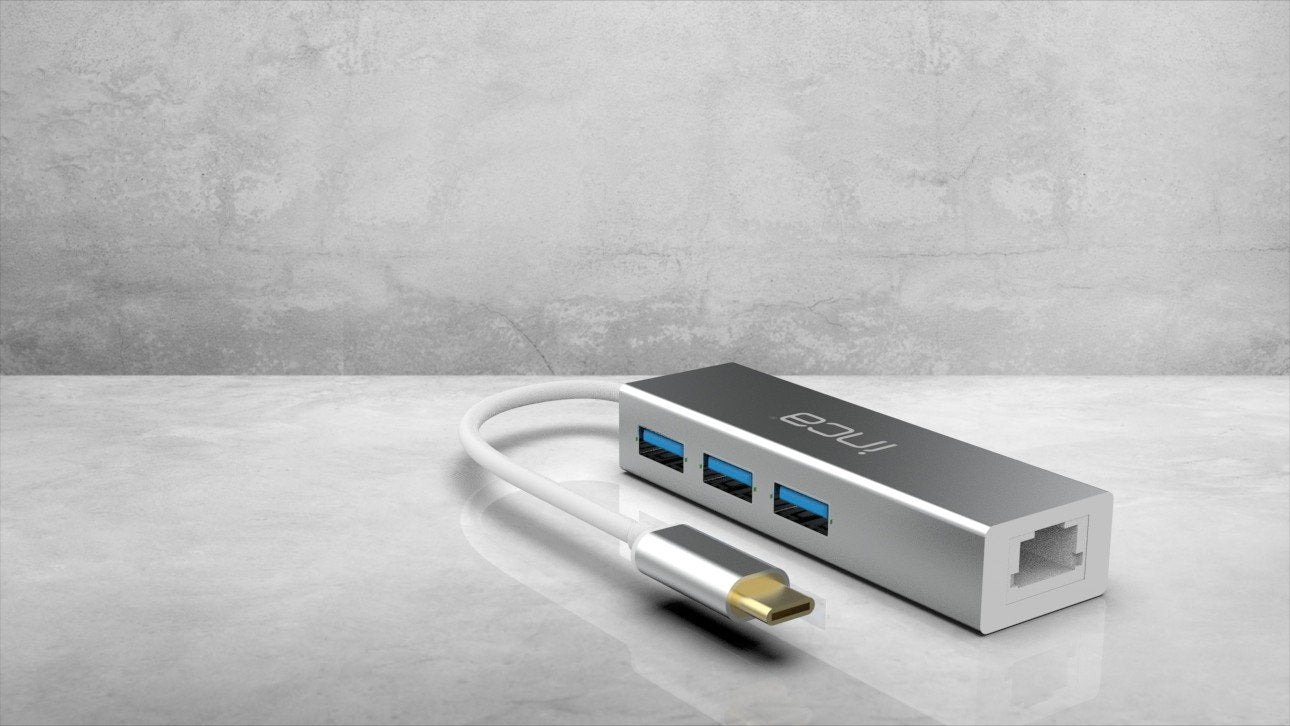 Inca Adaptador Itpc-3t Typ C > 3xusb-A, 1xrj45, 1000mbps