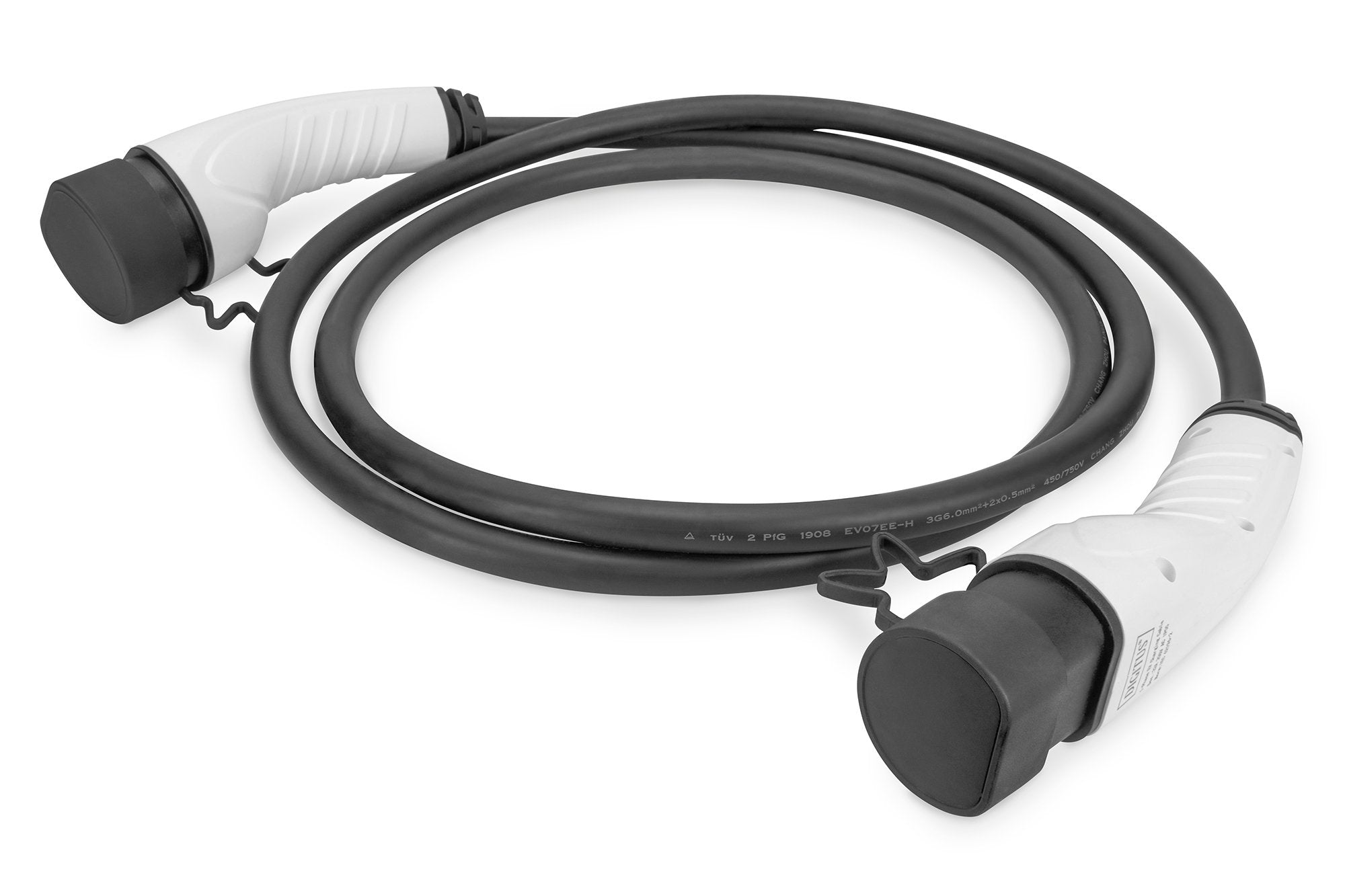 Cable Digitus E-Car Typ 2 7,4kw 32a 7,5m Black/Gr. 1-Phasig