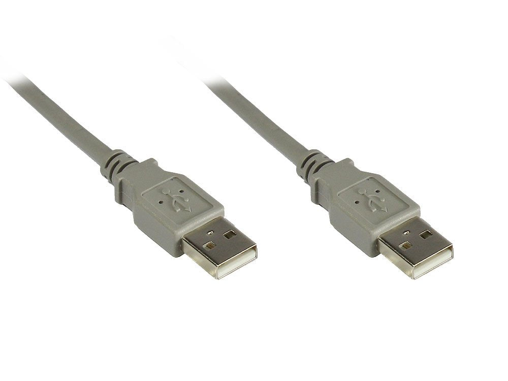 Goodconnections Anschlusscable Usb 2.0 Stecker A An Stecker A, Grau, 0,5m,