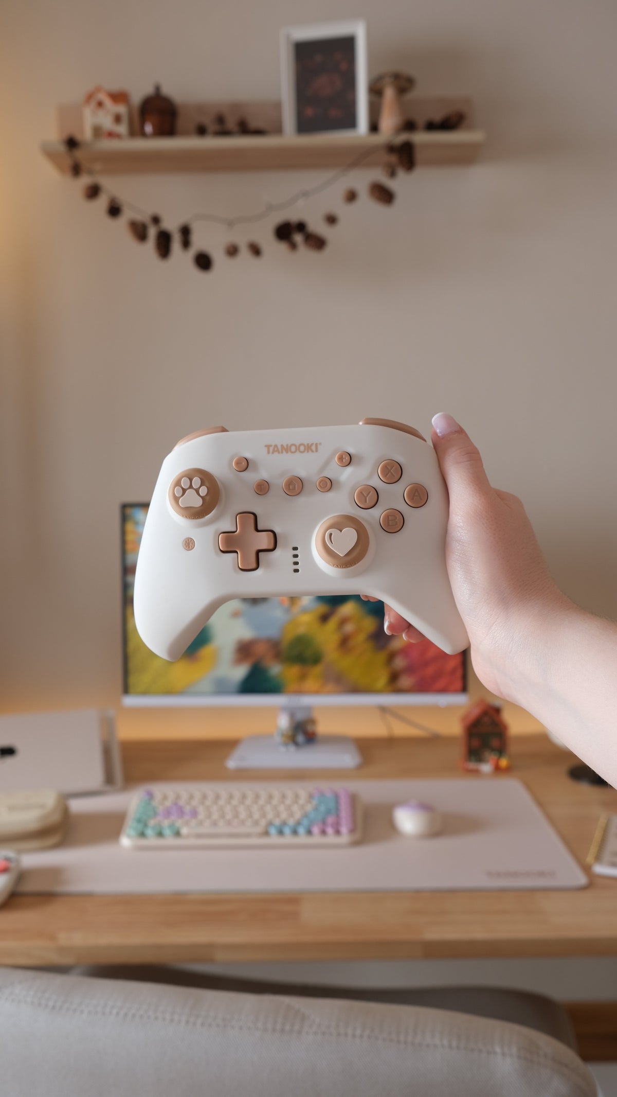 EAN 8436563095153 - TANOOKI TNK1004 mando y volante Crema de color, Color vainilla Bluetooth PC, Nintendo Switch 2, Nintendo  imagen 13