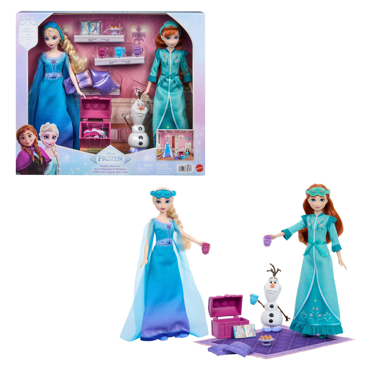 Blister Elsa Y Ana Fiesta De Pijamas Frozen Disney