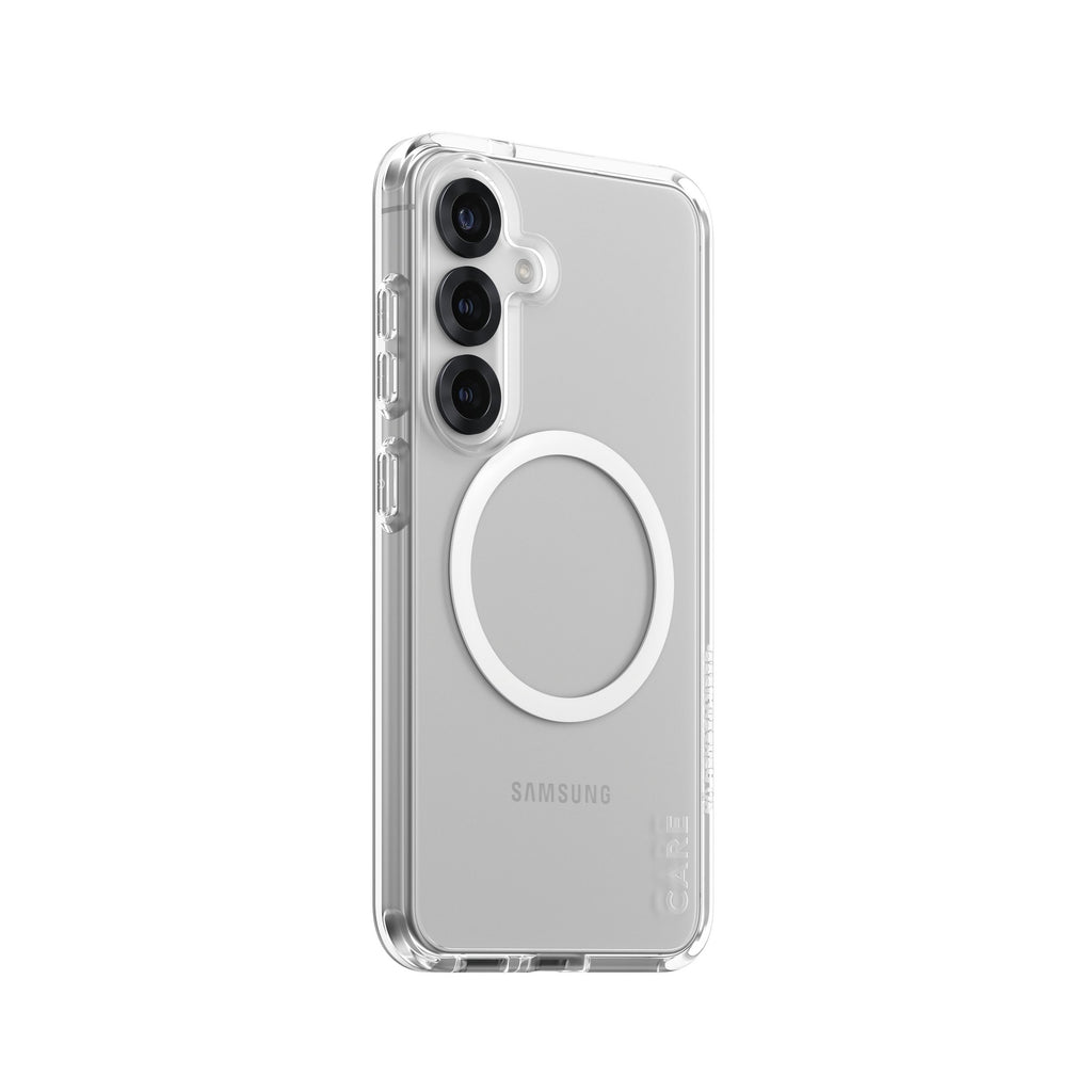 EAN 5715685017018 - PanzerGlass CARE™ by ® Urban Combat Case Transparent w. White Qi Compatible Samsung Galaxy S25 funda para imagen 1