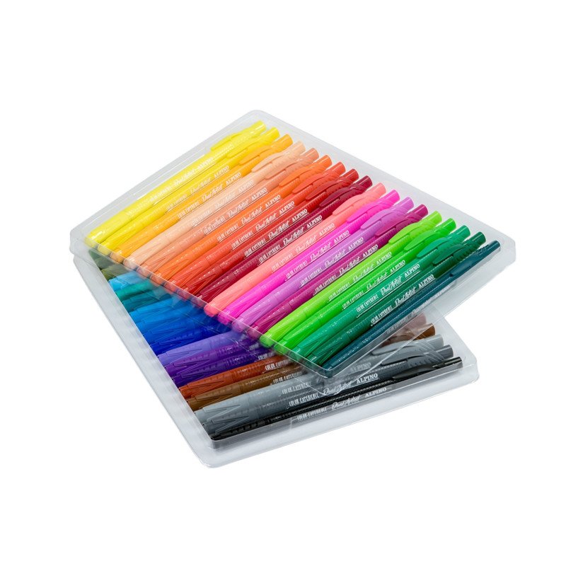 Alpino Estuche 36 Rotuladores Color Experience Dual Artist Doble Punta Perfila/Colorea C/Surtidos