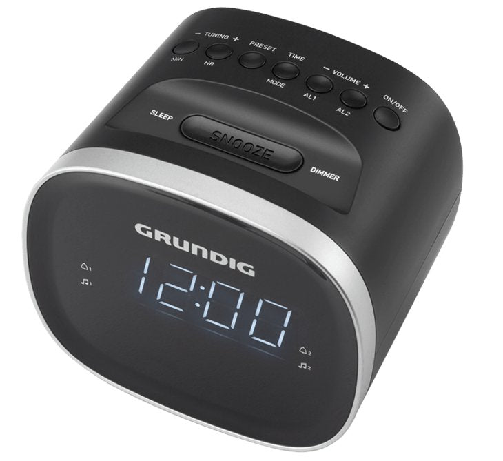 Grundig Scn 230 Negro Radio Despertador Con Radio Fm
