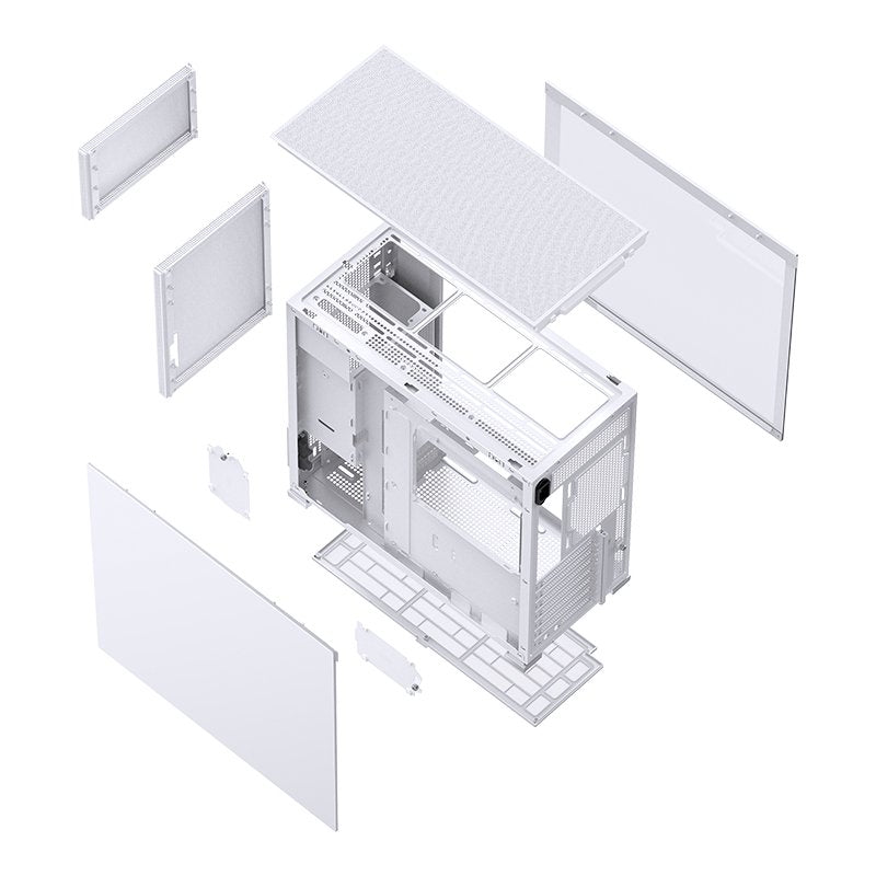 Jonsbo D41 Mesh Atx Carcasa, Tempered Glass - Blanco