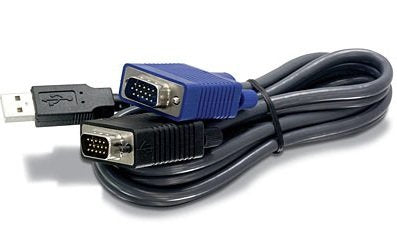 EAN 0710931304350 - Trendnet 2.8m USB/VGA KVM cable para video, teclado y ratón (kvm) Negro 2,8 m imagen 1