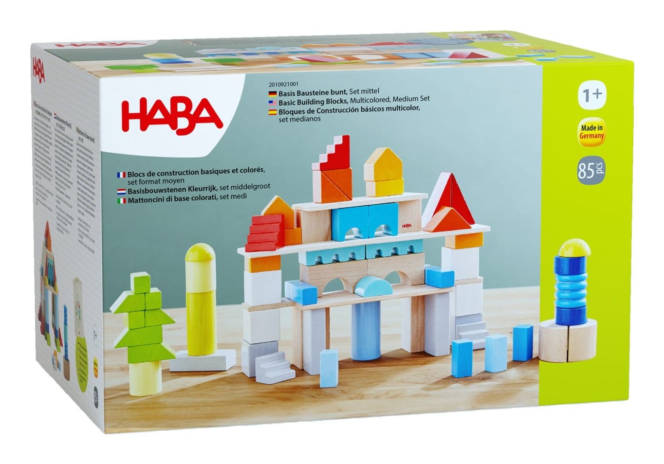 Haba Base De Construcción Colorido, Establecido Medio, Juguetes De Diseño 2010921001
