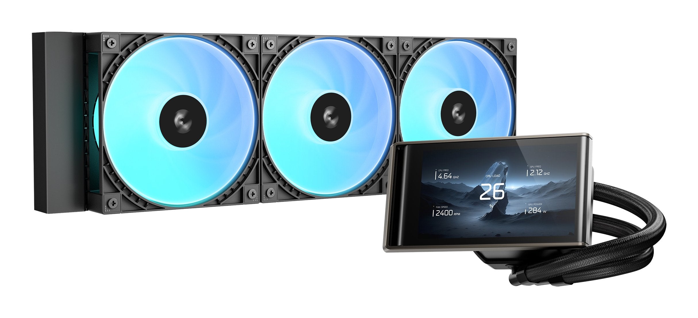 EAN 6933412730156 - DeepCool LT360 VISION ARGB Procesador Kit de refrigeración líquida 12 cm Negro 1 pieza(s) imagen 1