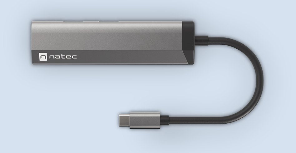 EAN 5901969437232 - NATEC Fowler Slim Alámbrico USB 3.2 Gen 1 (3.1 Gen 1) Type-C Negro, Cromo imagen 6
