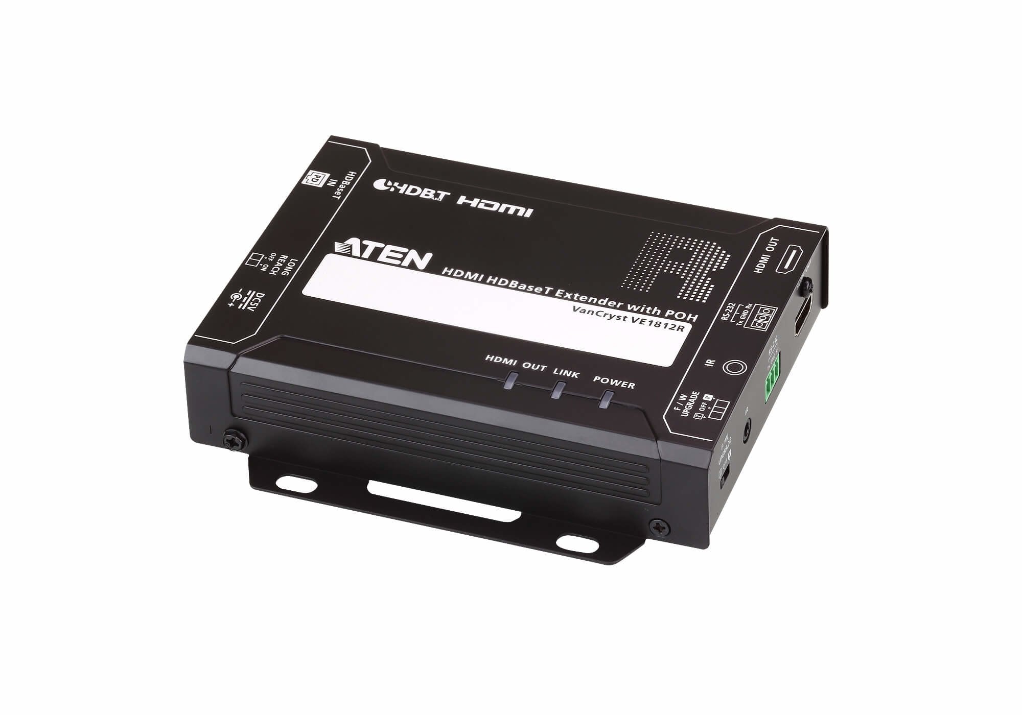 Aten Ve1812r Extensor Audio/Video Receptor Av Negro Aten Ve1812r, 4096 X 2160 Pixeles, Receptor Av, 150 M, Alámbrico, 3d, Hdcp