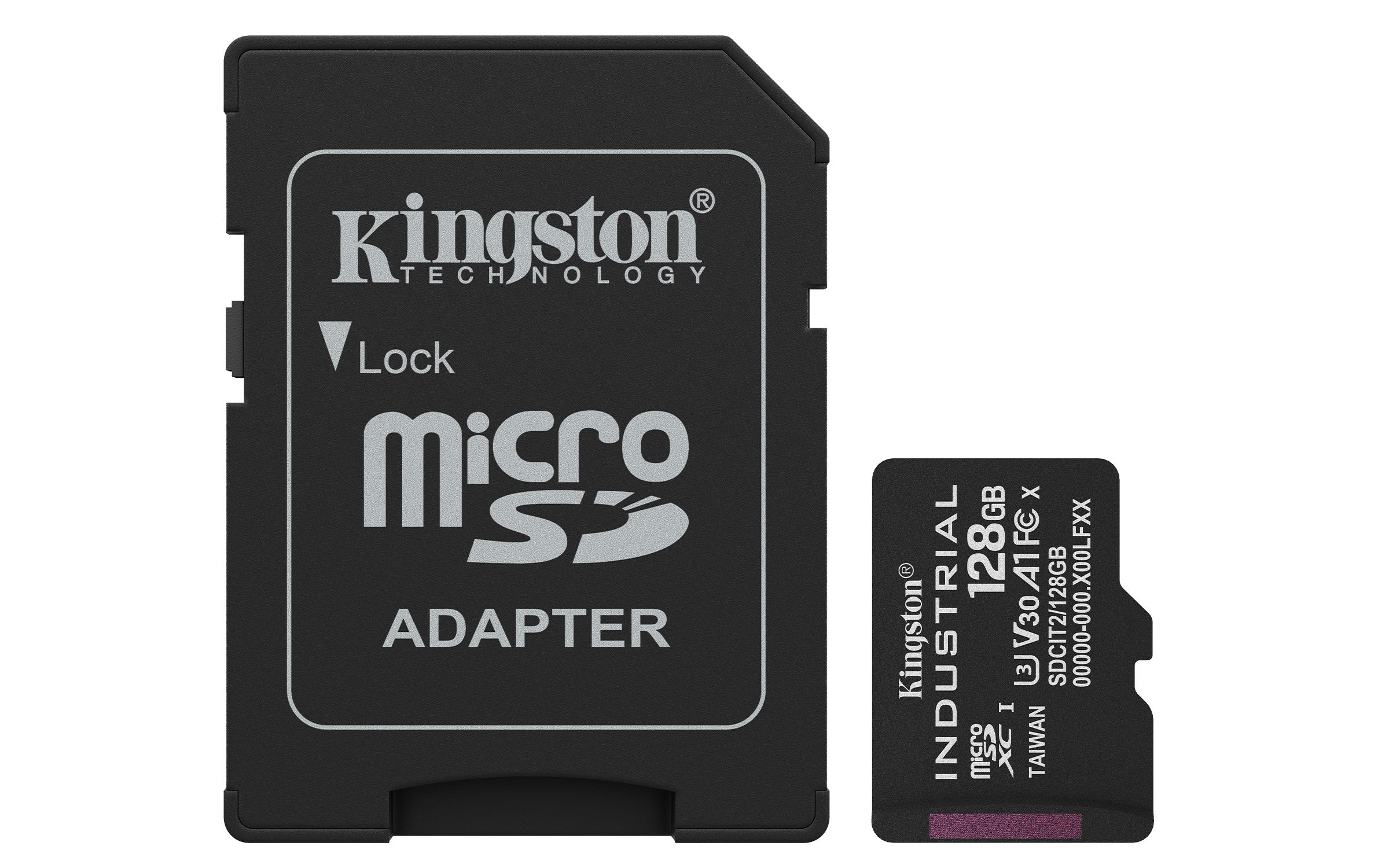 Card Kingston Ind. Microsd +Adp 128gb Pslc