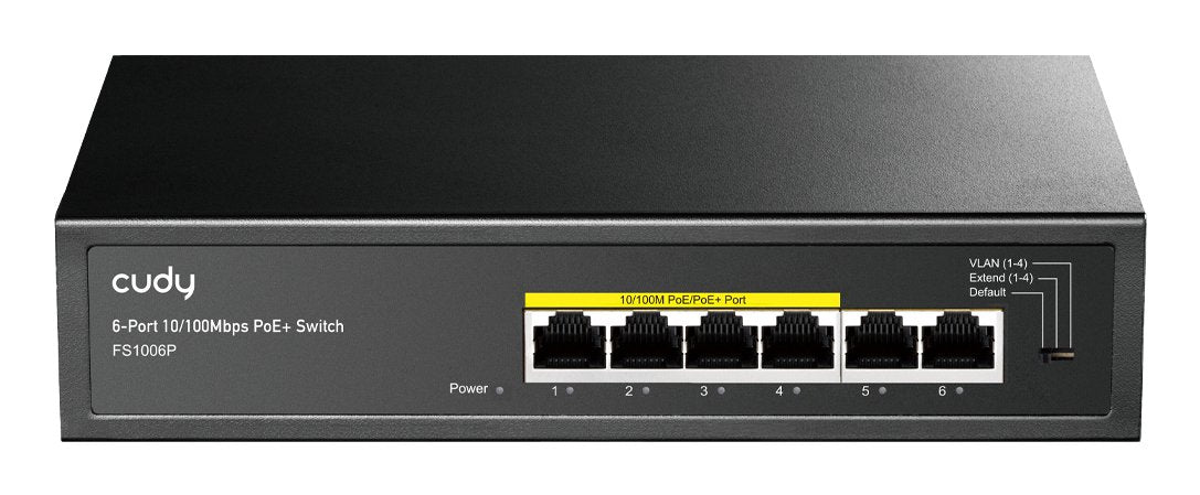 EAN 6971690790264 - Cudy FS1006P switch No administrado Fast Ethernet (10/100) Energía sobre Ethernet (PoE) Negro imagen 1