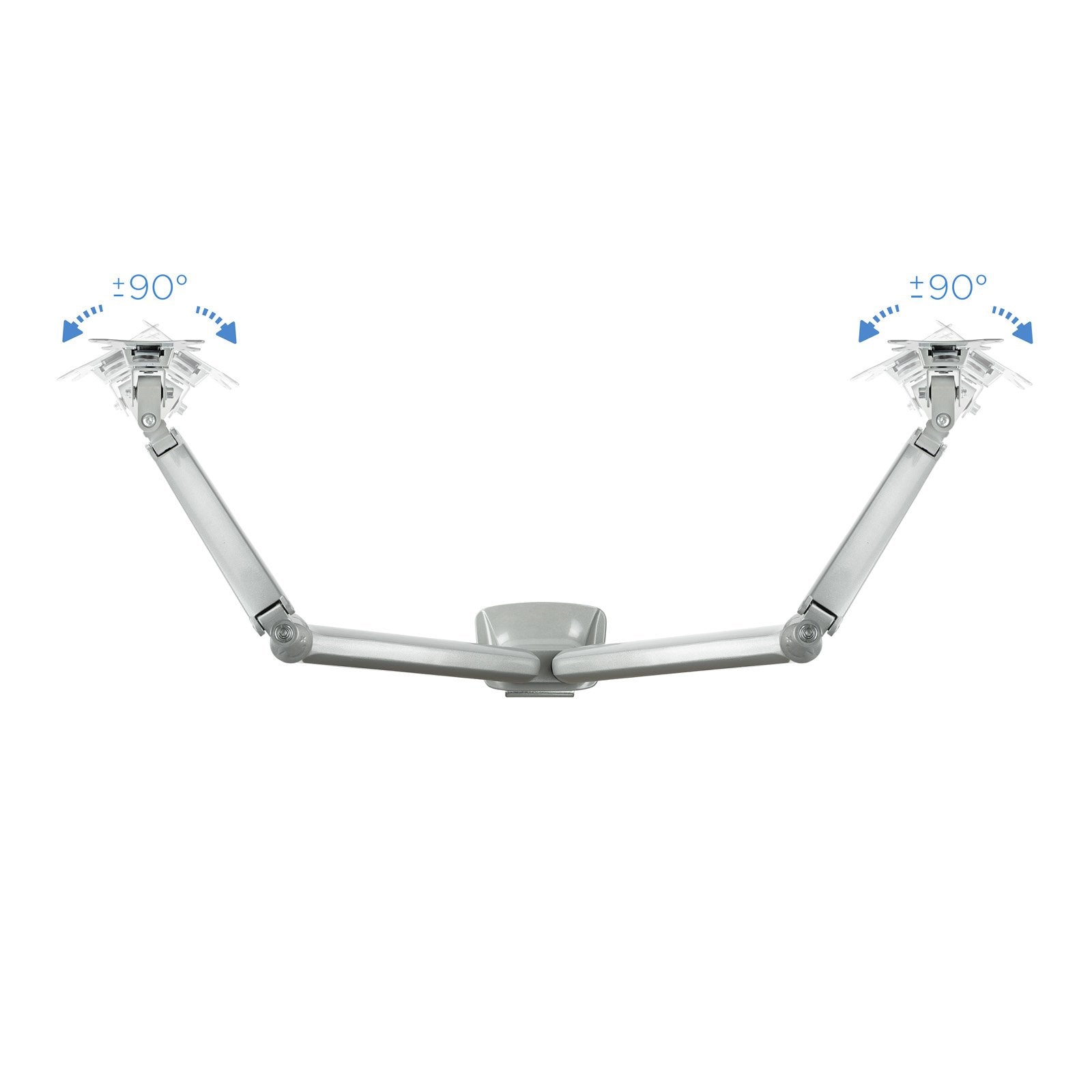 Tooq Soporte De Mesa Con Brazos Articulados Para 2 Monitores De 13"-32" - Giratorio E Inclinable - Piston De Gas - Peso