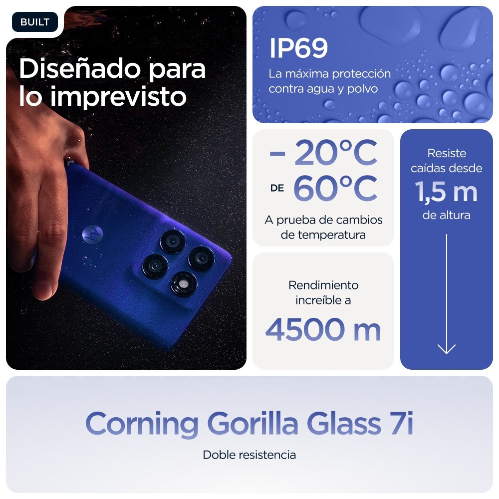 Motorola Edge 60 Pro 6.67" Sim Doble Android 15 5g Usb Tipo C 12 Gb 512 Gb 6000 Mah Azul