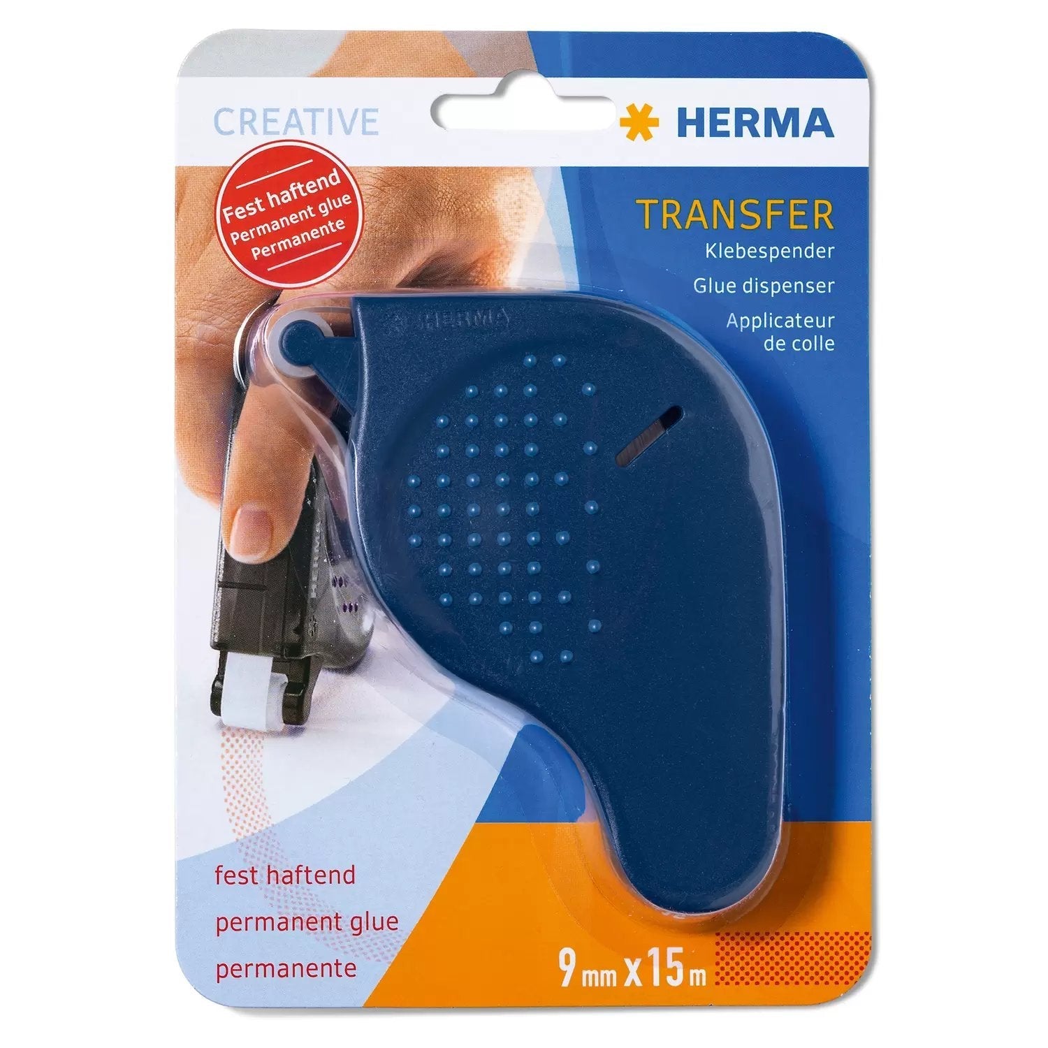 Herma Transfer Glue Dispenser Permanent, Blue          1013 Cinta