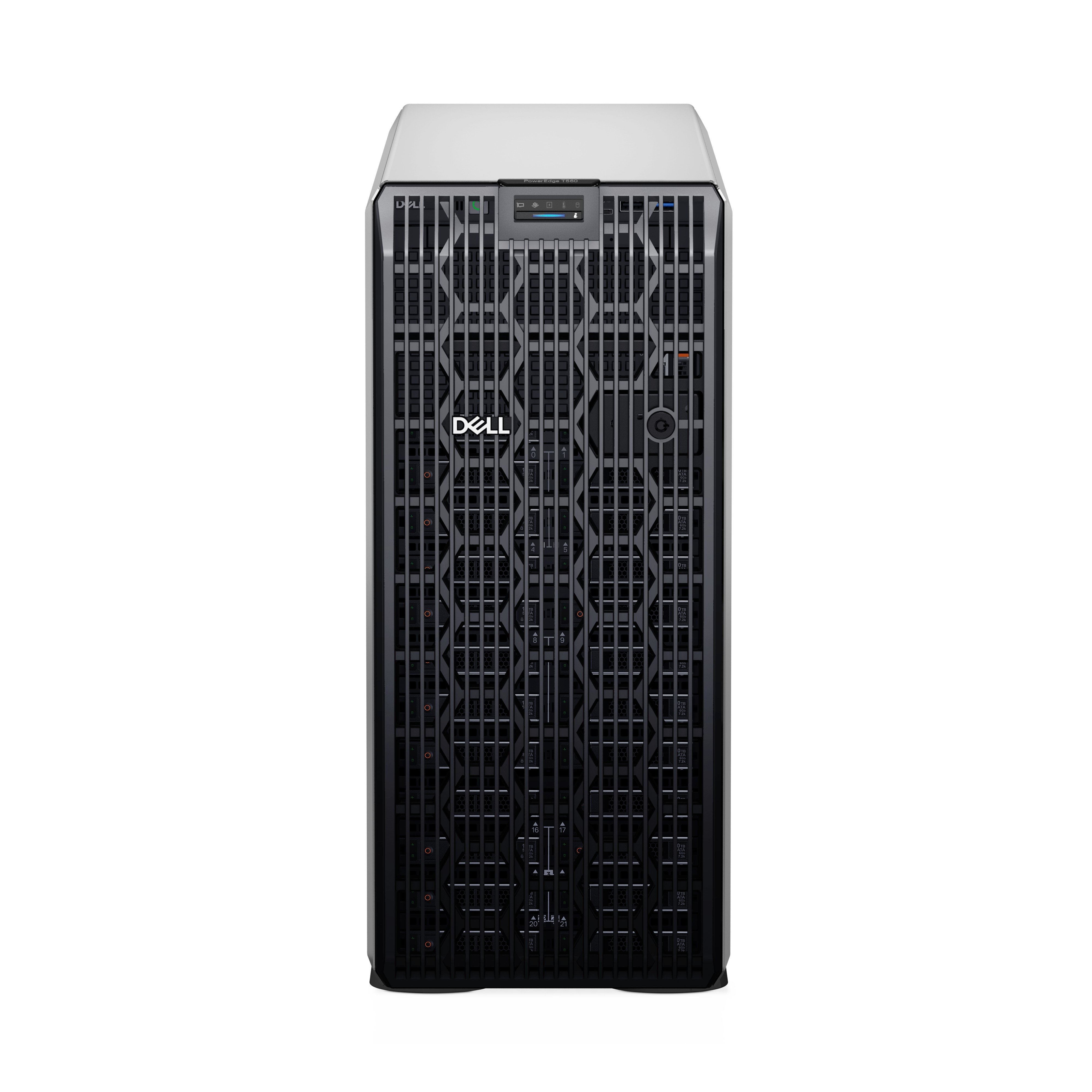 Dell Poweredge T560 8x3.5 Intel Xeon Silver 4510 1x32gb 1x480gb Ssd Sata 2x1100w H755 3y Basic Nbd