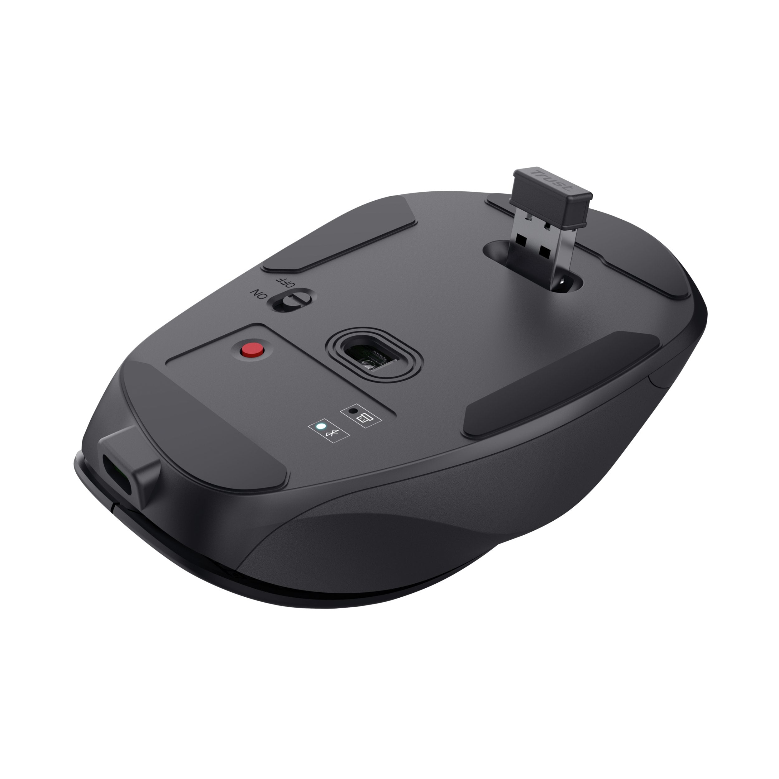 Raton Optico Fyda Wireless Multidispositivo Negro Trust <Span Data-Teams='True'>Bluetooth</Span>/ Dpi 800-2400