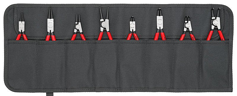Juego De Alicates Knipex  Para Arandelas 00 19 58 V01 Rojo/Negro, 8 Piezas, Recto/Angulado 00 19 58 V01