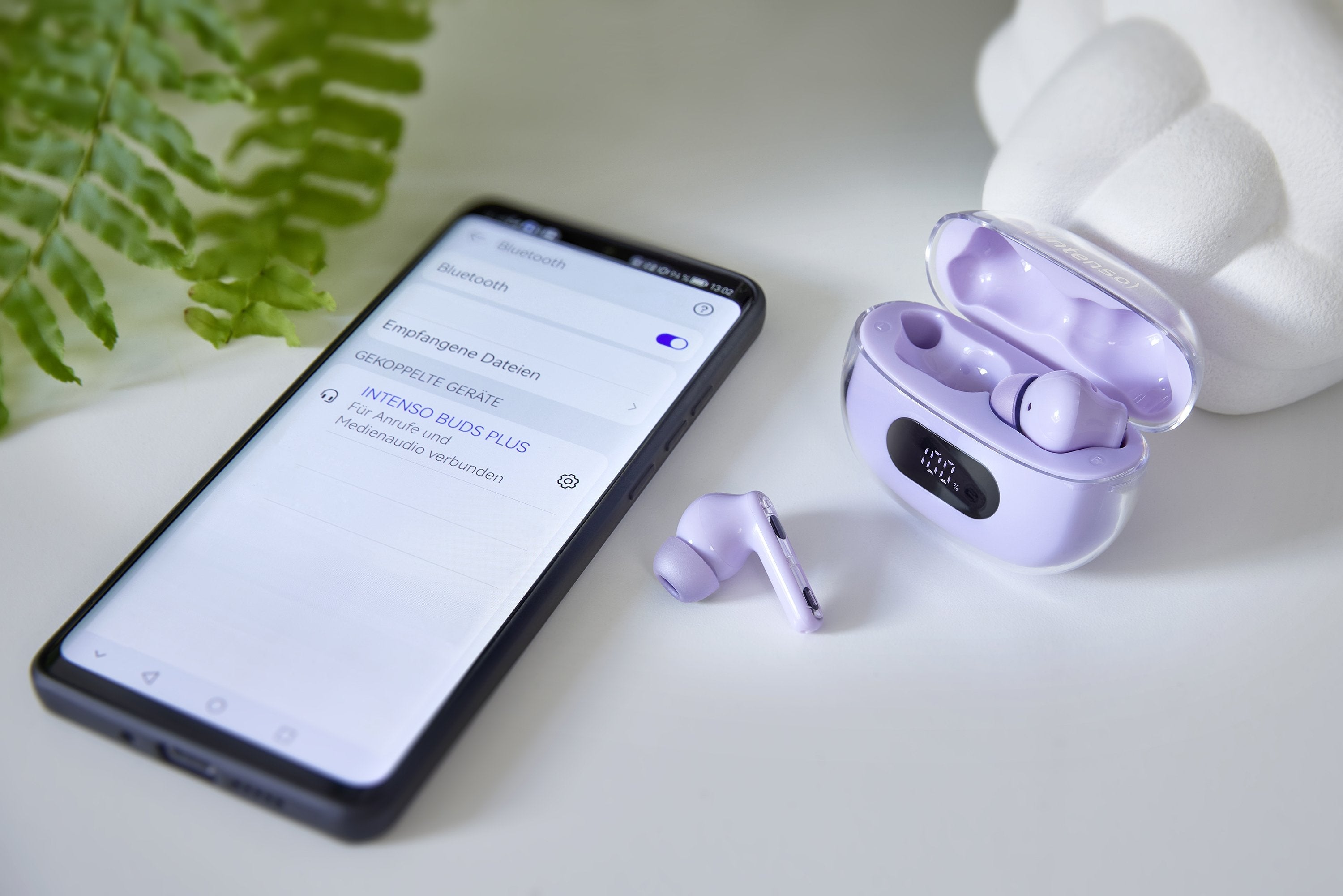 Auriculares Intenso Buds Plus T313ae, Violeta 3720313