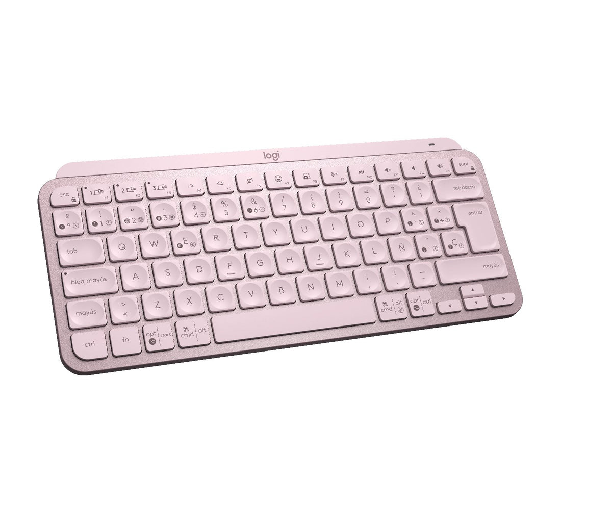 EAN 5099206101937 - Logitech MX Keys Mini teclado Oficina RF Wireless + Bluetooth QWERTY Español Rosa imagen 3