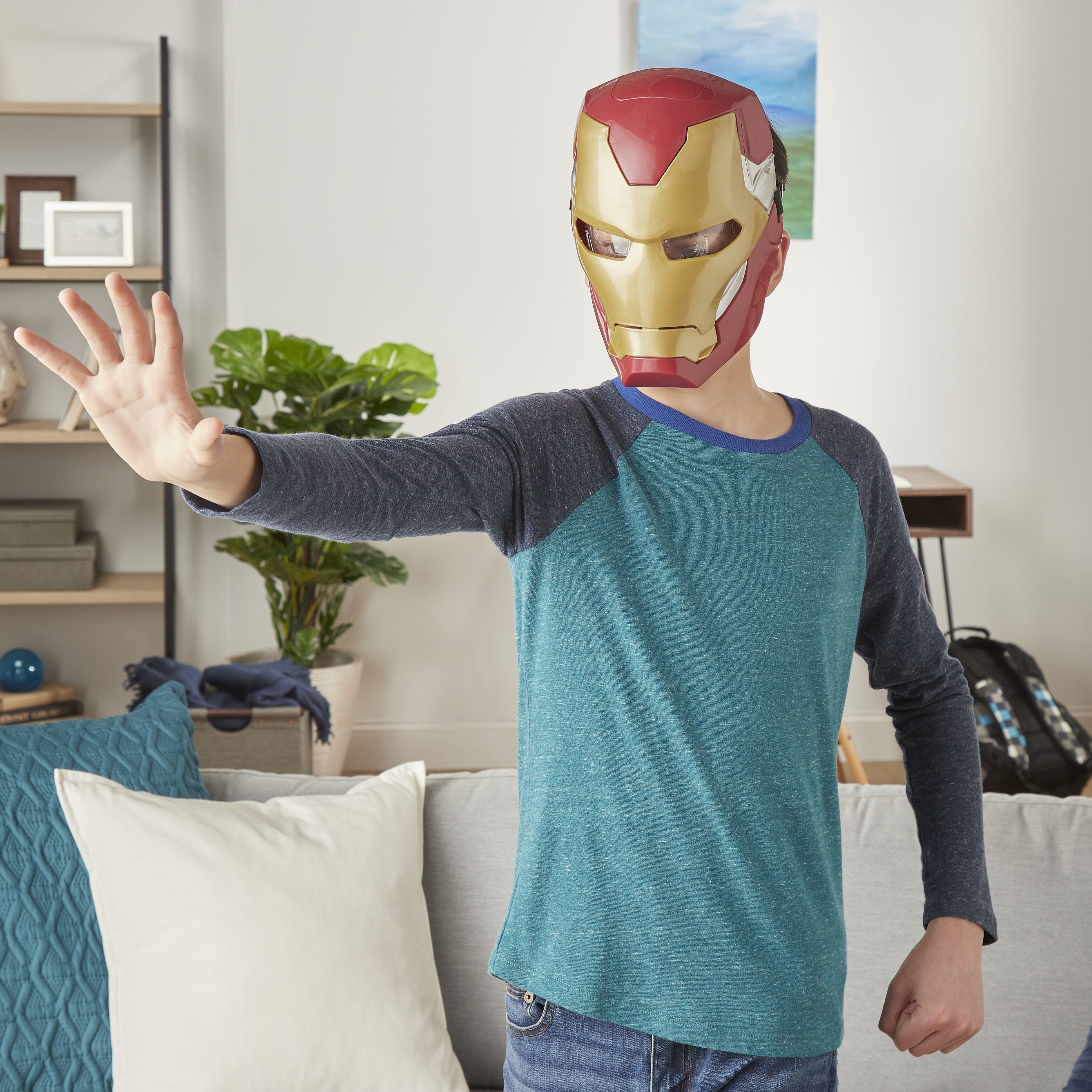 Hasbro Marvel Avengers Iron Man Máscara Electrónica Con Efectos De Luz, Juego De Rol E65025l0