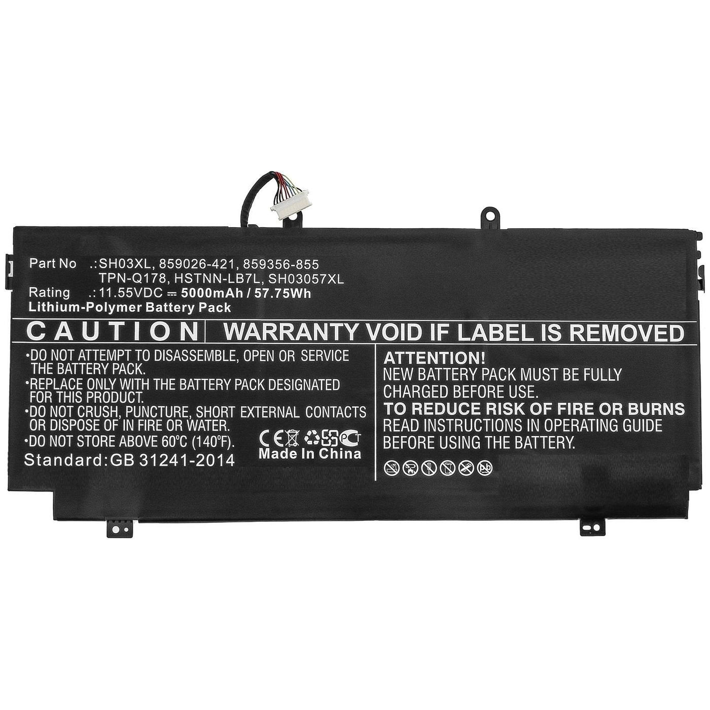 Coreparts Mbxhp-Ba0253 Refacción Para Notebook Batería