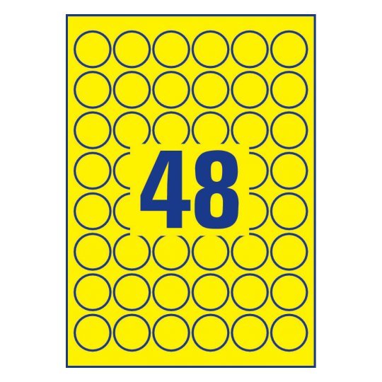 Avery Zweckform Resistente A La Intemperie Folienetiketten 30,0 X 30,0 Mm