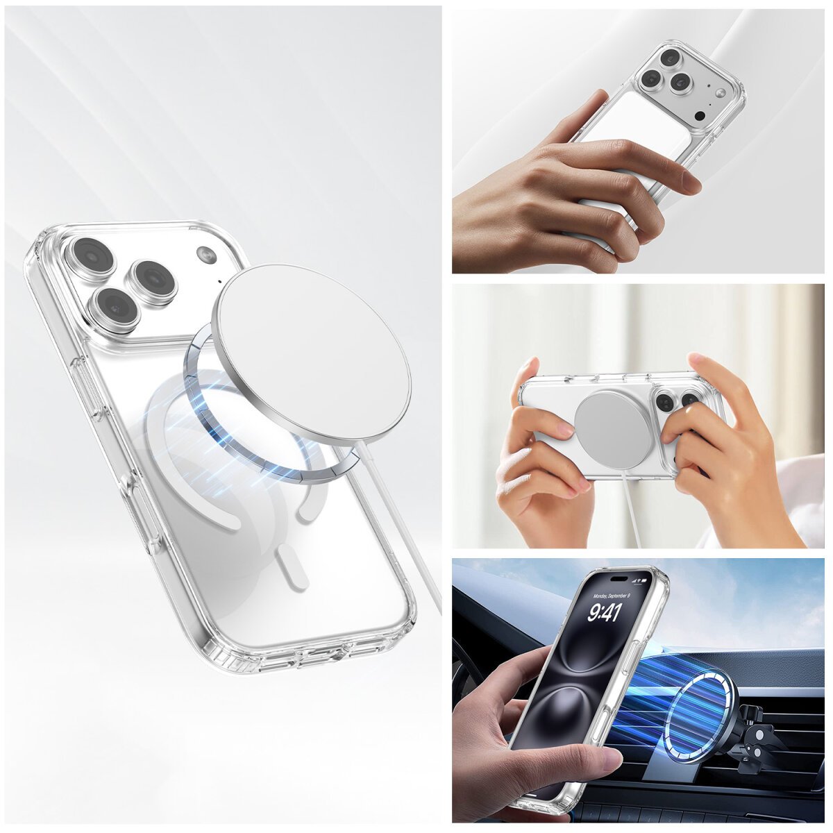 4smarts 3in1 Premium Starter Set Para Apple Iphone 17 Pro Magsafe-Kompatibel