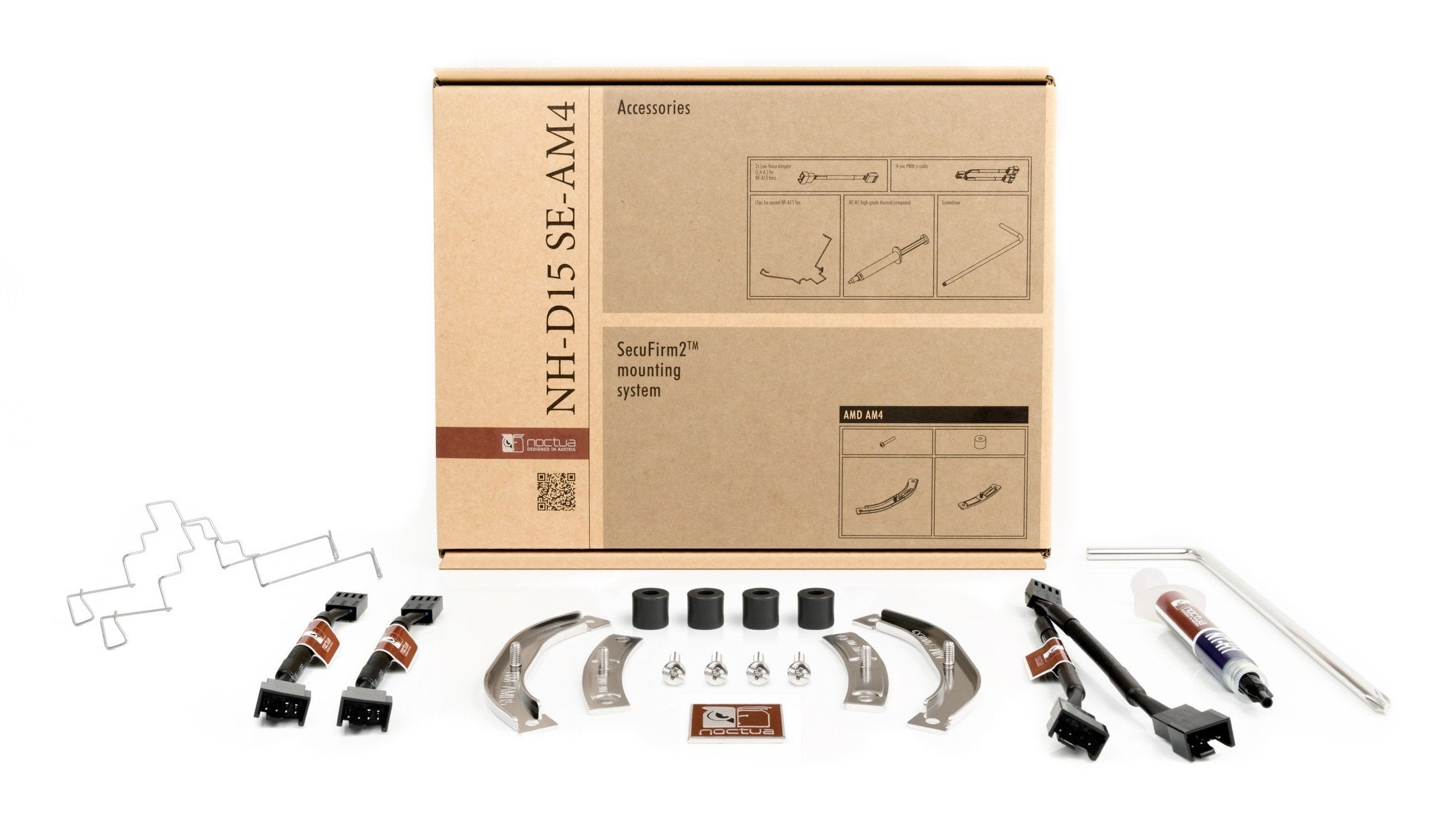 EAN 9010018000061 - Noctua NH-D15 SE-AM4 sistema de refrigeración para ordenador Procesador Enfriador Beige, Marrón, Acero in imagen 5